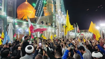 شادمانی مردم قم در شب حمله موشکی سپاه به سرزمین&zwnj;های اشغالی+فیلم