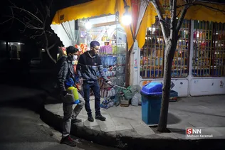 ضدعفونی معابر شهری توسط جوانان جهادی قم