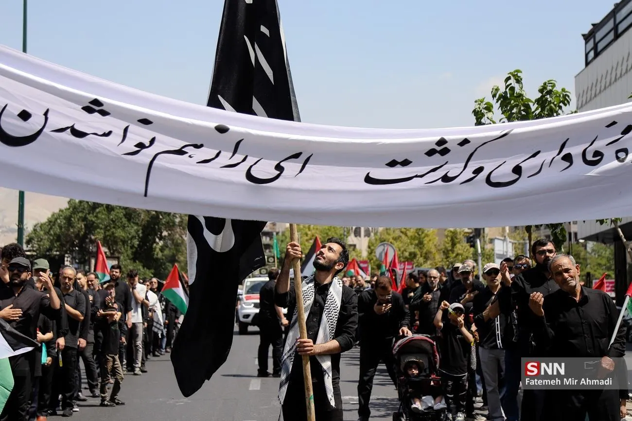 دسته عزاداری در هیئت دانشجویی میثاق با شهدا- دانشگاه امام صادق(ع)