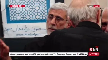حضور سردار قاآنی، فرمانده نیروی قدس در مراسم بزرگداشت سردار شهید &laquo;ایزدی&raquo;