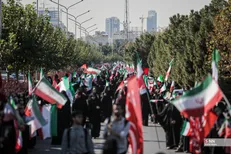 تایم‌لپس زنجیره بزرگ انسانی «دانشگاه ایران» در دانشگاه فردوسی مشهد + فیلم