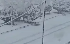 بارش برف سنگین در استان مرکزی