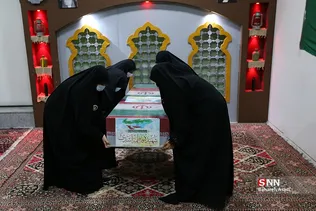 وداع با پیکر شهیده فاطمه اسدی