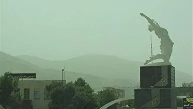ورود توده گردوغبار به کردستان
