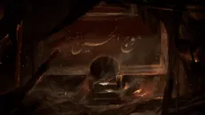 حسن روح‌الامین حسینیه سوخته موج الحسین را نقاشی کرد