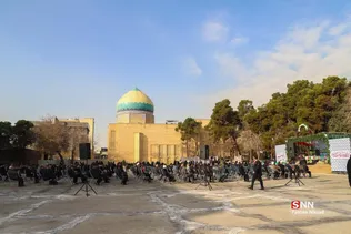 آیین تشییع و تدفین شهید گمنام در دانشگاه خوارزمی