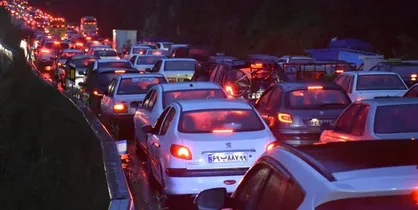 ترافیک سنگین در محور&zwnj;های شمالی/جاده چالوس یکطرفه است