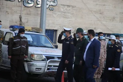 مشارکت پلیس راهور تهران، سپاه ، بسیج و حوزه خدمات شهری تهران در حوادث بزرگراهی نوروز