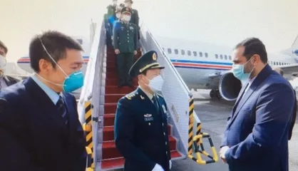 وزیر دفاع چین وارد تهران شد