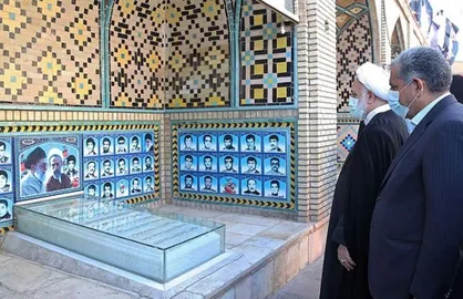 بازدید اژه&zwnj;ای از یادمان شهدای دفاع مقدس در اهواز