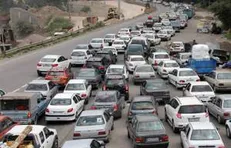 محدودیت تردد در جاده کرج-چالوس به دلیل ترافیک سنگین