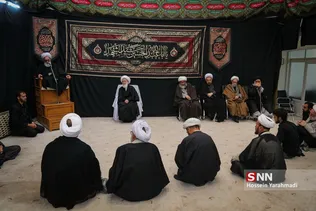 مراسم عزاداری رحلت پیامبر اکرم(ص) و شهادت امام حسن مجتبی علیه‌السلام  در دفتر آیت‌الله نوری همدانی