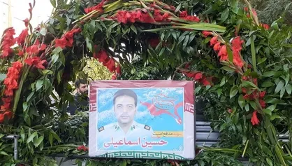 پیکر شهید حسین اسماعیلی در شهرری تشییع شد+ تصاویر