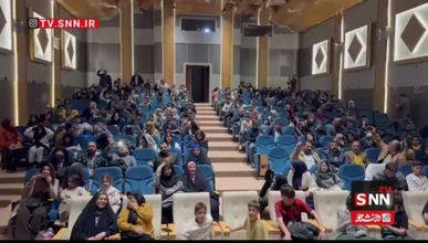 طنین ندای «الله‌اکبر» در شب ۲۱ بهمن در جشنواره فیلم فجر یاسوج+فیلم