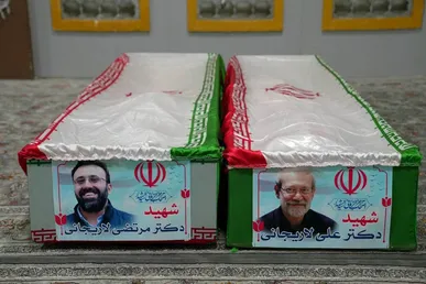 مراسم اربعین شهیدان دکتر علی و مرتضی لاریجانی در قم برگزار شد + فیلم