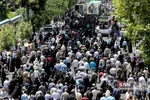 مراسم تشییع پیکر مطهر ۱۵۰ شهید دفاع مقدس در تهران