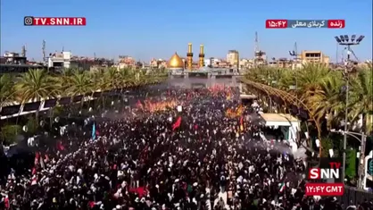 حال و هوای بین الحرمین پیش از آغاز مراسم تشییع و بدرقه پیکر امام شهید