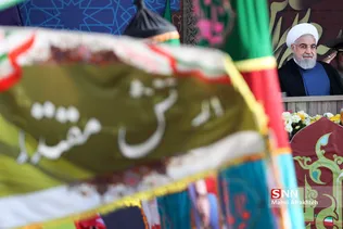 سخنرانی رییس جمهور در رژه بزرگ نیروهای مسلح