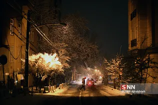 بارش برف در تهران