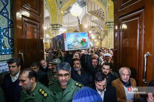 مراسم تشییع  پیکر 6 نفر از شهدای سانحه هوایی