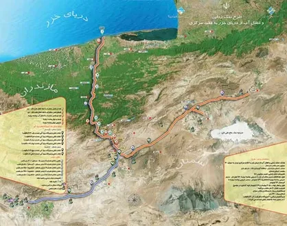 انتقال آب خزر به سمنان توهمی بیش نیست