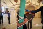 برافراشتن خیمه عزاداری محرم