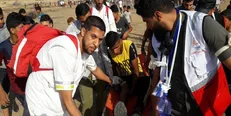 زخمی شدن ۷۹ فلسطینی در حمله صهیونیست‌ها به راهپیمایی غزه