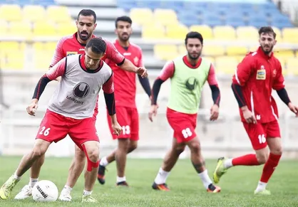 تمرین پرسپولیسی&zwnj;ها با تأکید کالدرون روی پاسکاری