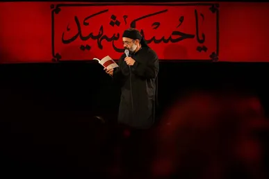 صوت/ مداحی شب تاسوعا/ حاج محمود کریمی