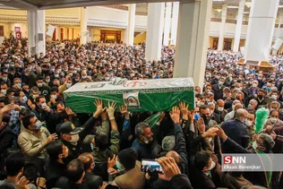 تشییع پیکر شهید مدافع امنیت شهید «علی‌اکبر رنجبر» در شیراز