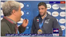 اولین گفتگو کامران قاسم پور پس از کسب مدال طلا
