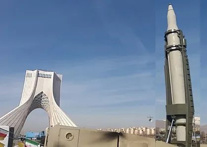 راهپیمایی ۲۲ بهمن| نمایش موشکی که پایگاه ارتش آمریکا را جهنّم کرد +عکس