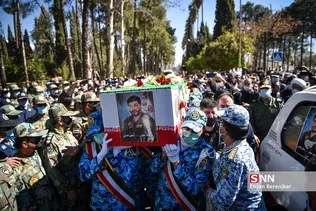 تشییع پیکر خلبان شهید «صادق فلاحی» در شیراز