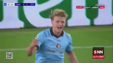گل اول فاینورد به بارسلونا توسط سم استین / بارسلونا 4 - 1 فاینورد