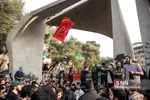 تجمع اعتراض آمیز دانشجویان دانشگاه تهران