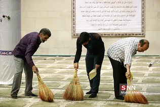 آیین غبار روبی مسجد دانشگاه تهران