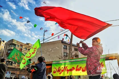 جشن نیمه شعبان در محله گلابدره تهران