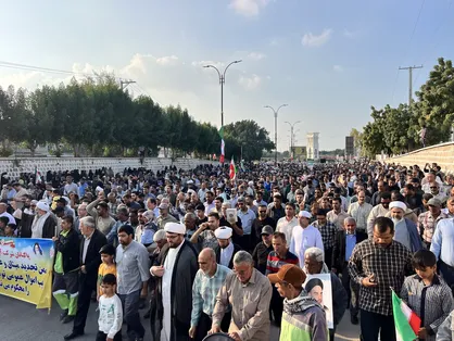 اعلام انزجار مردم قشم از آشوبگران و عناصر تخریب&zwnj;گر+عکس