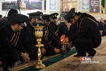 آیین خطبه خوانی و شمع گردانی خادمان حرم حضرت معصومه(س) در قم