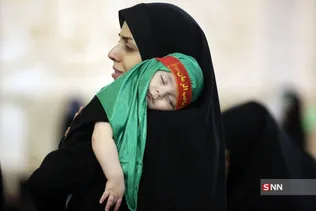 مراسم شیرخوارگان حسینی در حرم حضرت معصومه (س)