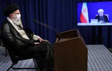دیدار هیأت دولت با رهبر انقلاب از طریق ارتباط تصویری