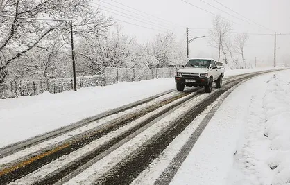 بارش برف و باران در جاده&zwnj;های ۷ استان