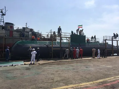 عکس| زیردریایی کلاس غدیر به ناوگان منطقه یکم نداجا الحاق شد
