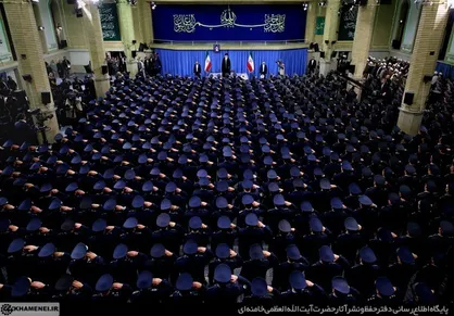 دیدار رهبری با کارکنان نیروی هوایی ارتش