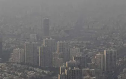 افزایش غلظت آلاینده ازن در تهران طی امروز