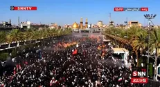 ببینید| حال و هوای بین الحرمین پیش از آغاز مراسم تشییع و بدرقه پیکر امام شهید
