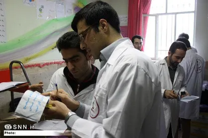 برگزاری اردوی جهادی بسیج دانشجویی دانشگاه علوم پزشکی جیرفت در منطقه بلوک
