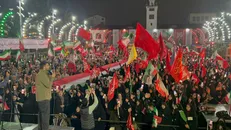 خروش مردم رشت در ایستگاه ۲۲۱ قطار حماسه‌سازی ملت مبعوث ایران+فیلم