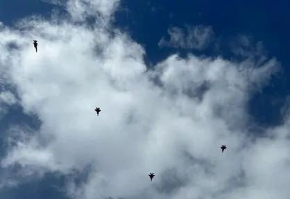 پرواز جنگنده های اسرائیلی بر فراز بیروت