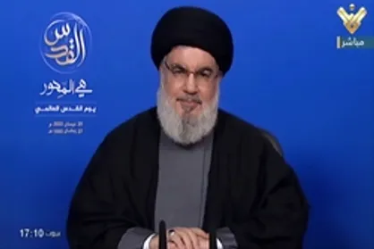 سید حسن نصرالله: مردم فلسطین امروز نسبت به آزادی آینده امیدوارتر و مطمئن&zwnj;تر هستند